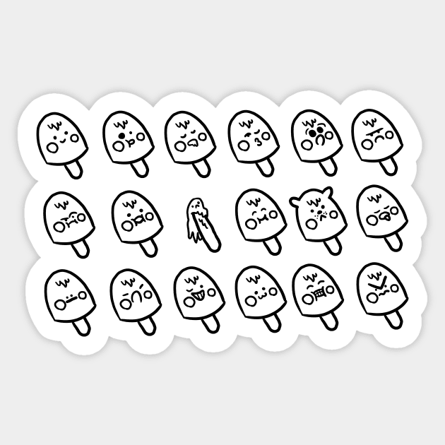 Popsicle Friends Sticker by Jossly_Draws